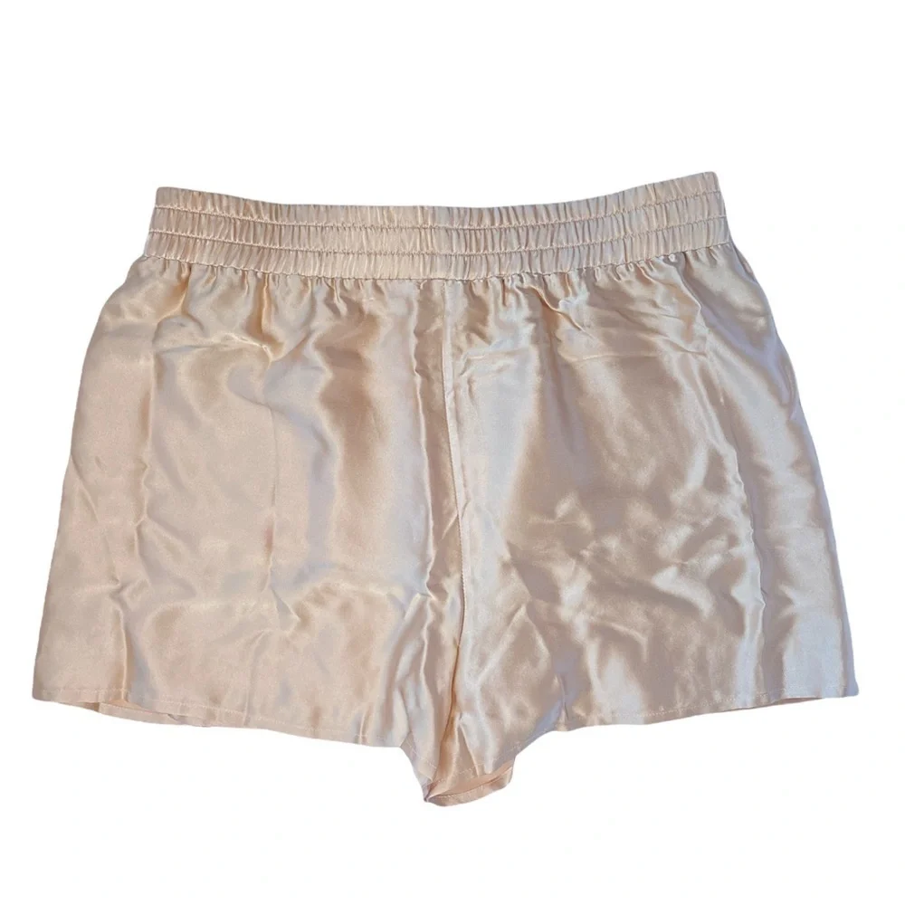 ALIX NYC 100% silk “Hester” rose gold pajama shorts loungewear